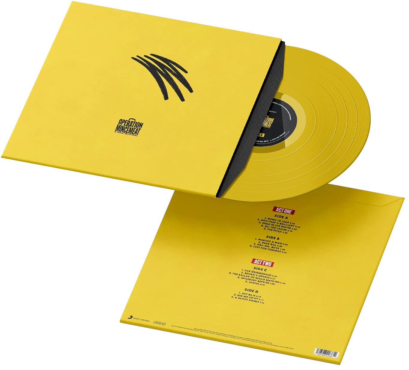 Image of Artwork for Soundtracks's Operation Mincemeat: A New Musical (Original Cast Recording) (Yellow 2LP)